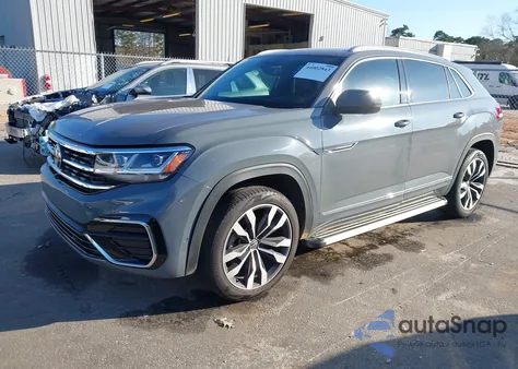 2021 Volkswagen Atlas Cross Sport 3.6L V6 Sel Premium R-Line z USA, uszkodzony, nr VIN 1V2FE2CA0MC232550